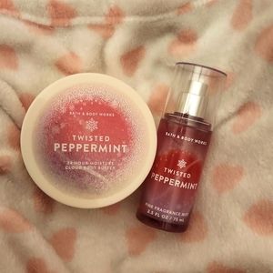 Twisted Peppermint Body Mist and Cream